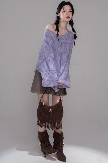 Monet Floral Wool Pullover Top