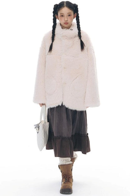 Patchwork Ruffled Umbrella Skirt