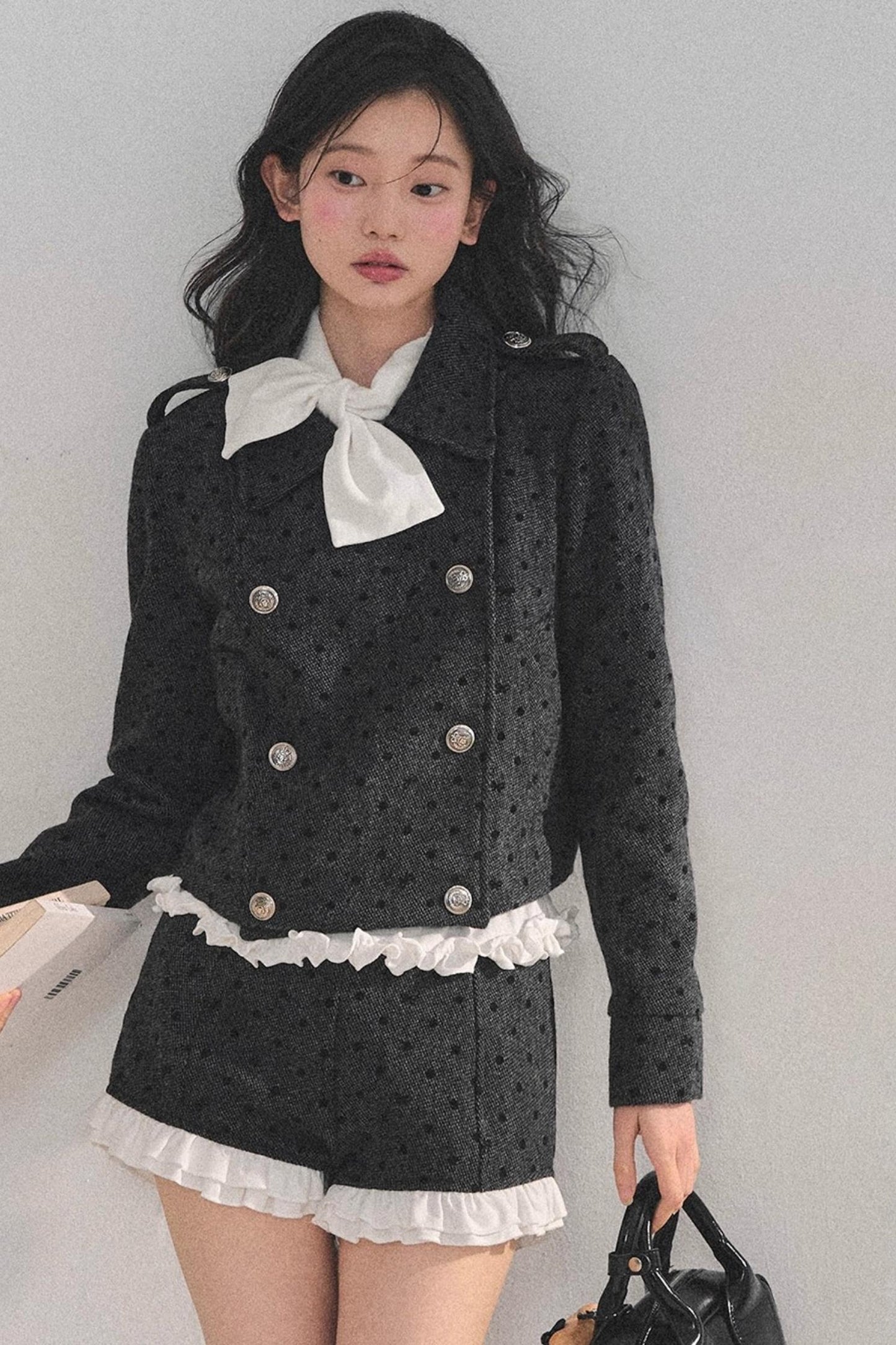 Memory's Reef Wool Polka Dot Suit Set-Up