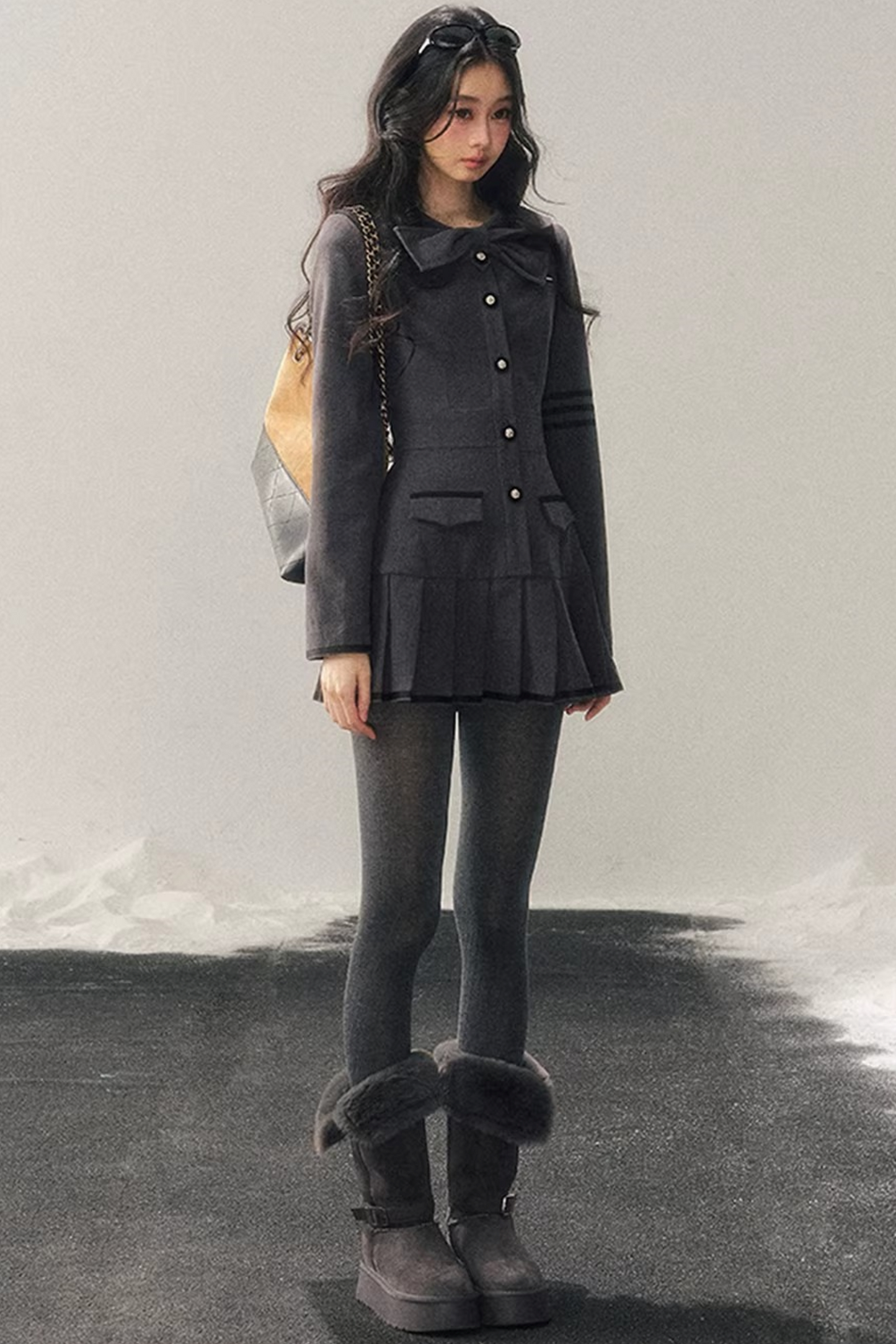 Delicia Pleated Winter Dress