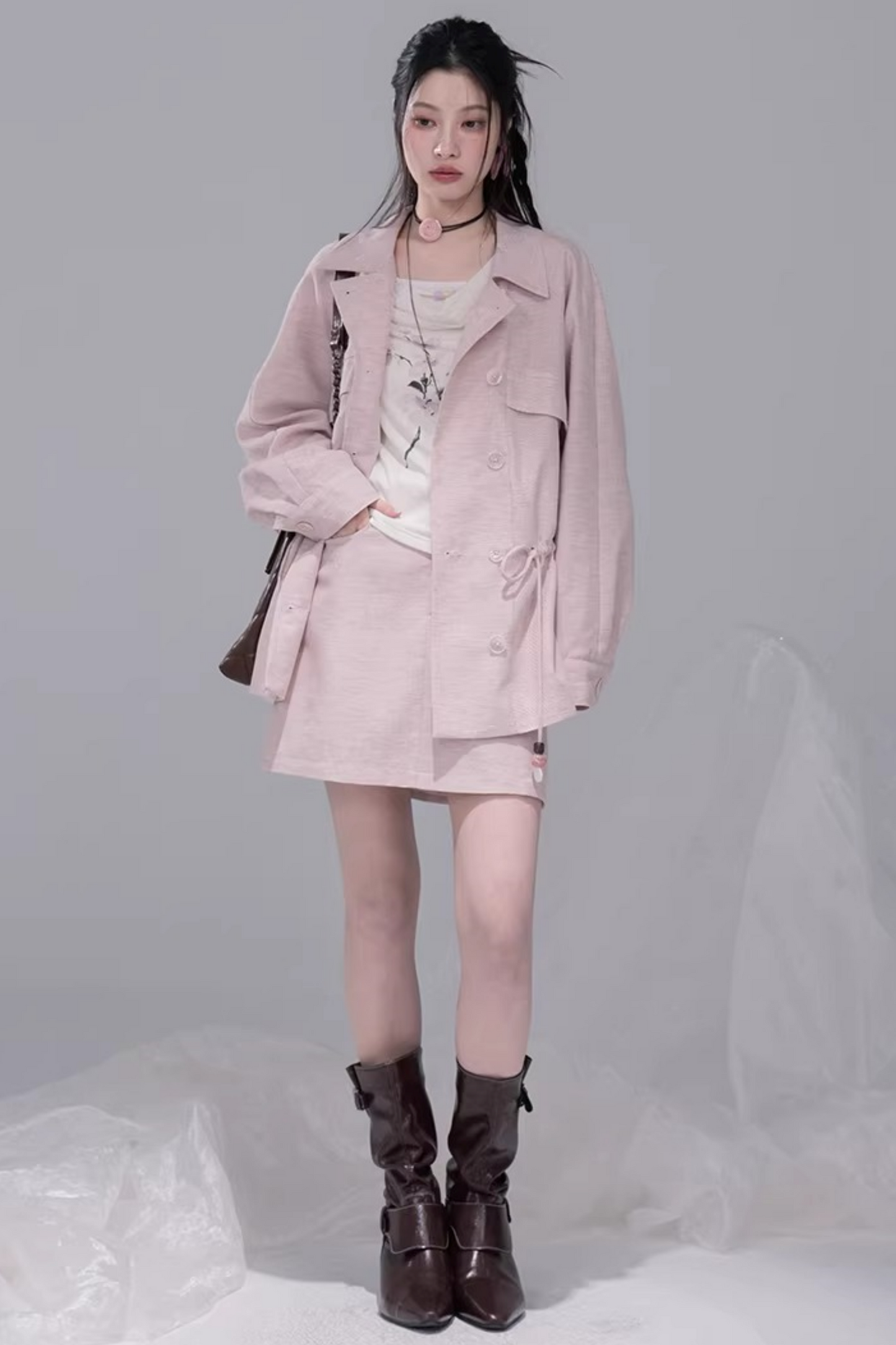 Camellia Mist Lyocell Matching Set