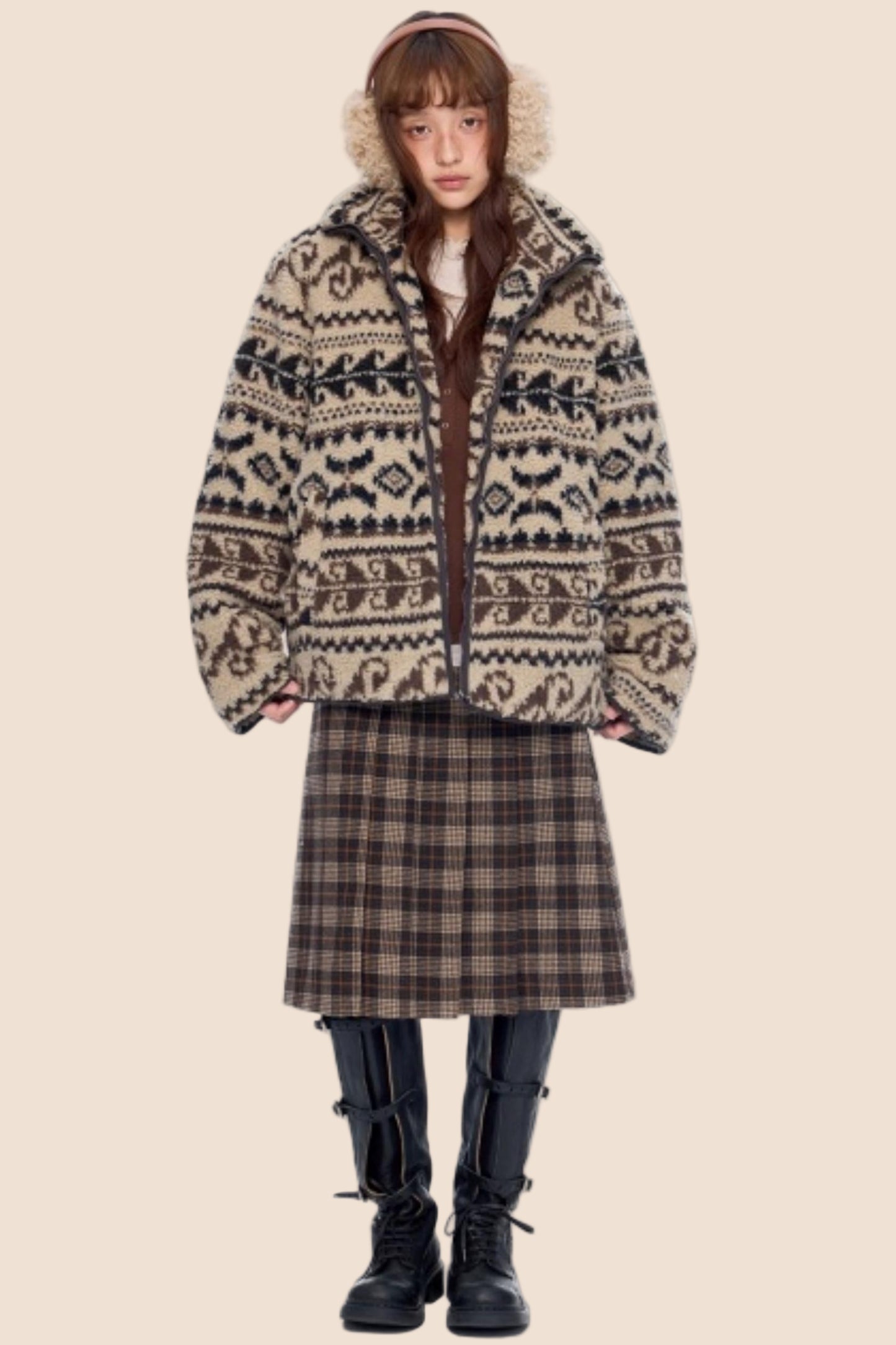 Ethnic Fleece Cotton Jacket