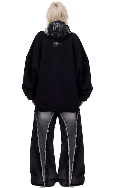 Cat Star Embroidery Sweatshirt