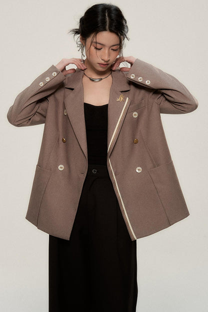 Shanghai Luxe Brown Blazer
