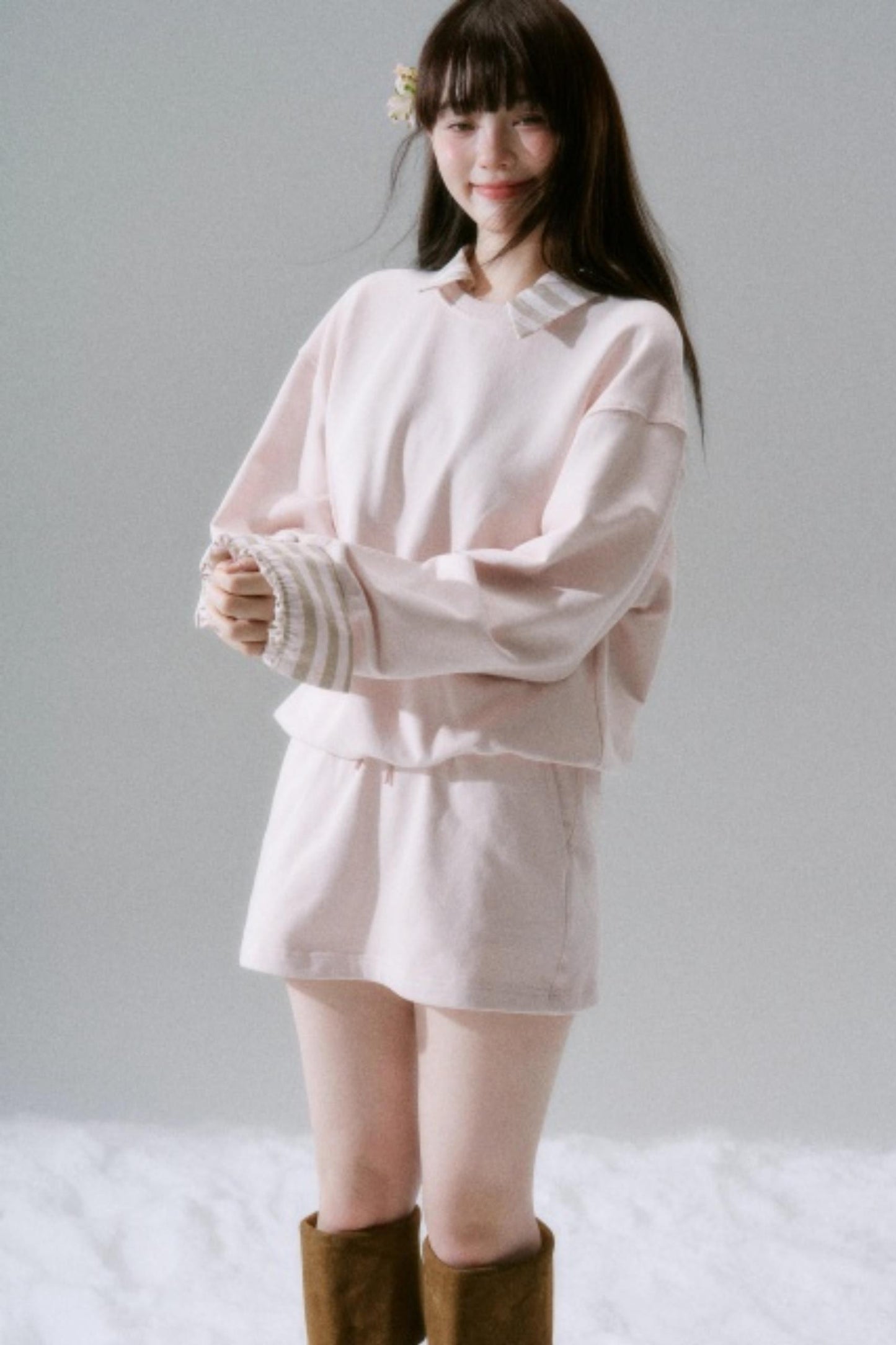 Brilliant Season Sweatshirt Skirt Set-Up