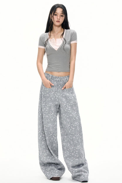 Color Block V-Neck Tee