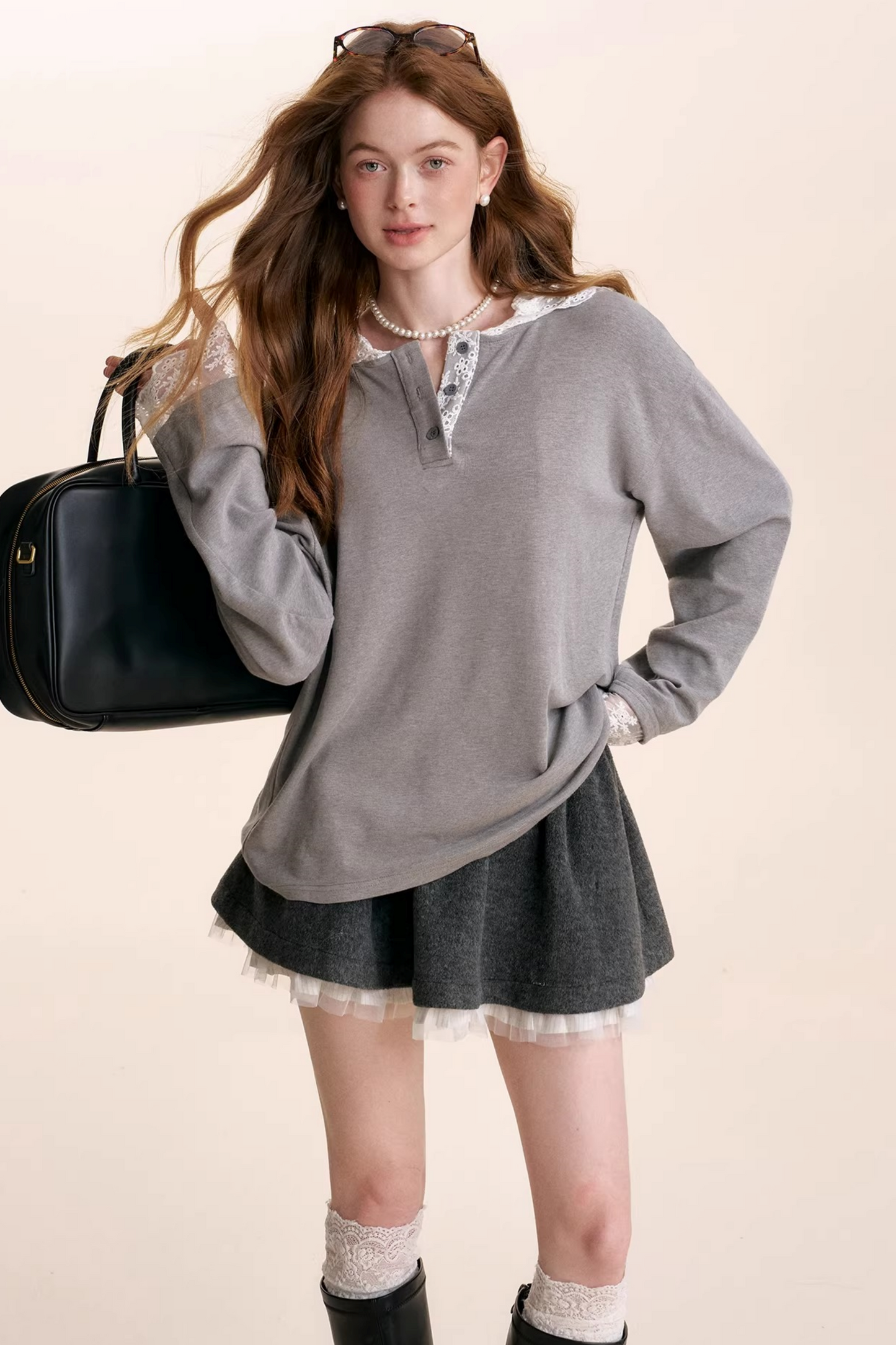 Romantic Lace Patchwork Top