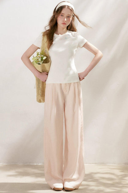 Tencel Linen Lace Pants