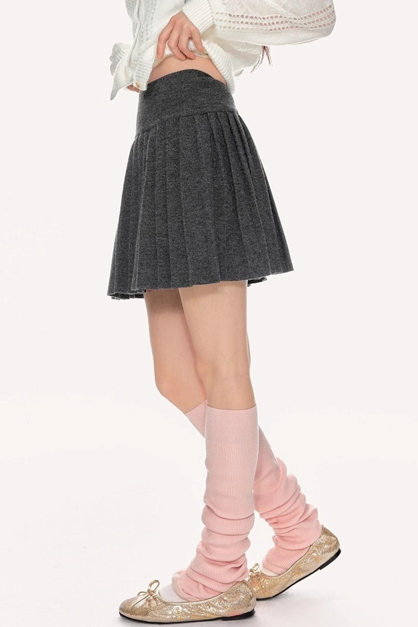 Fall Knitted Skirt Top Set-Up