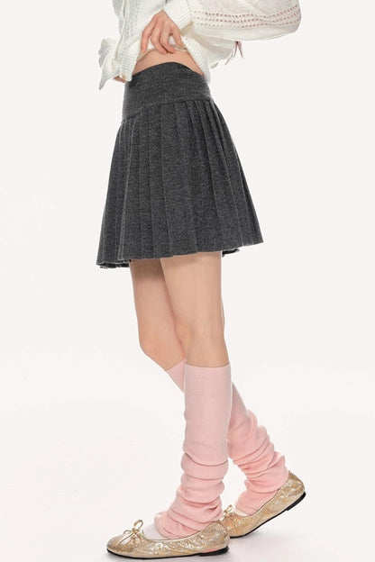 Fall Knitted Skirt Top Set-Up