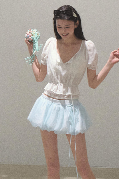 Windfold Bubble Sleeve Shirt