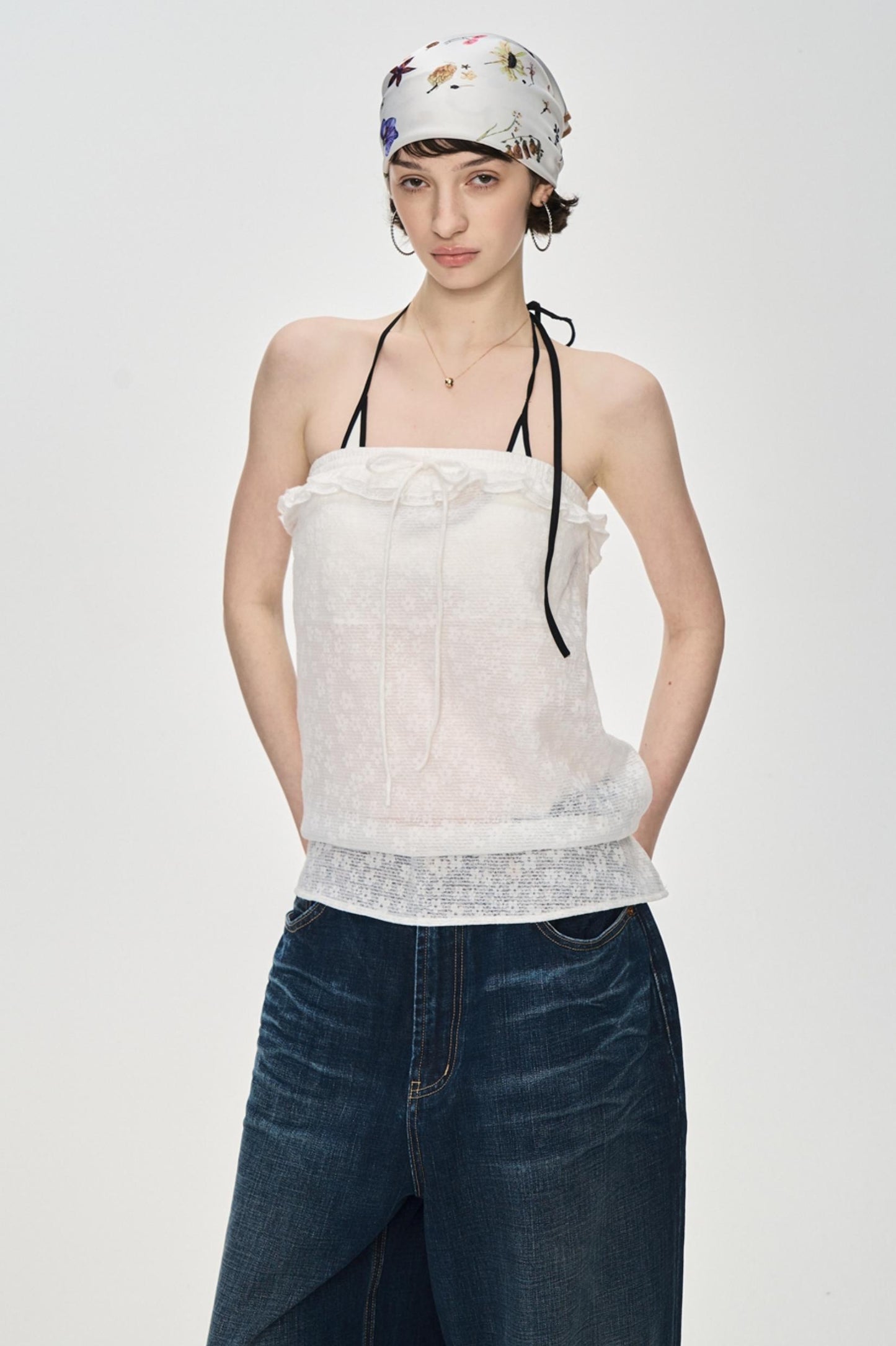 Lace-Up Camisole