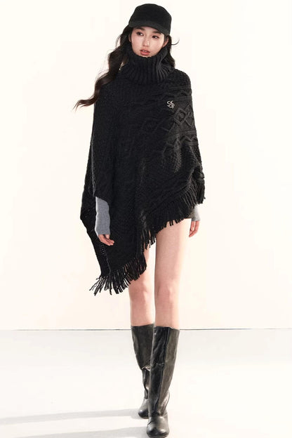 Cable Knit Tassel Sweater