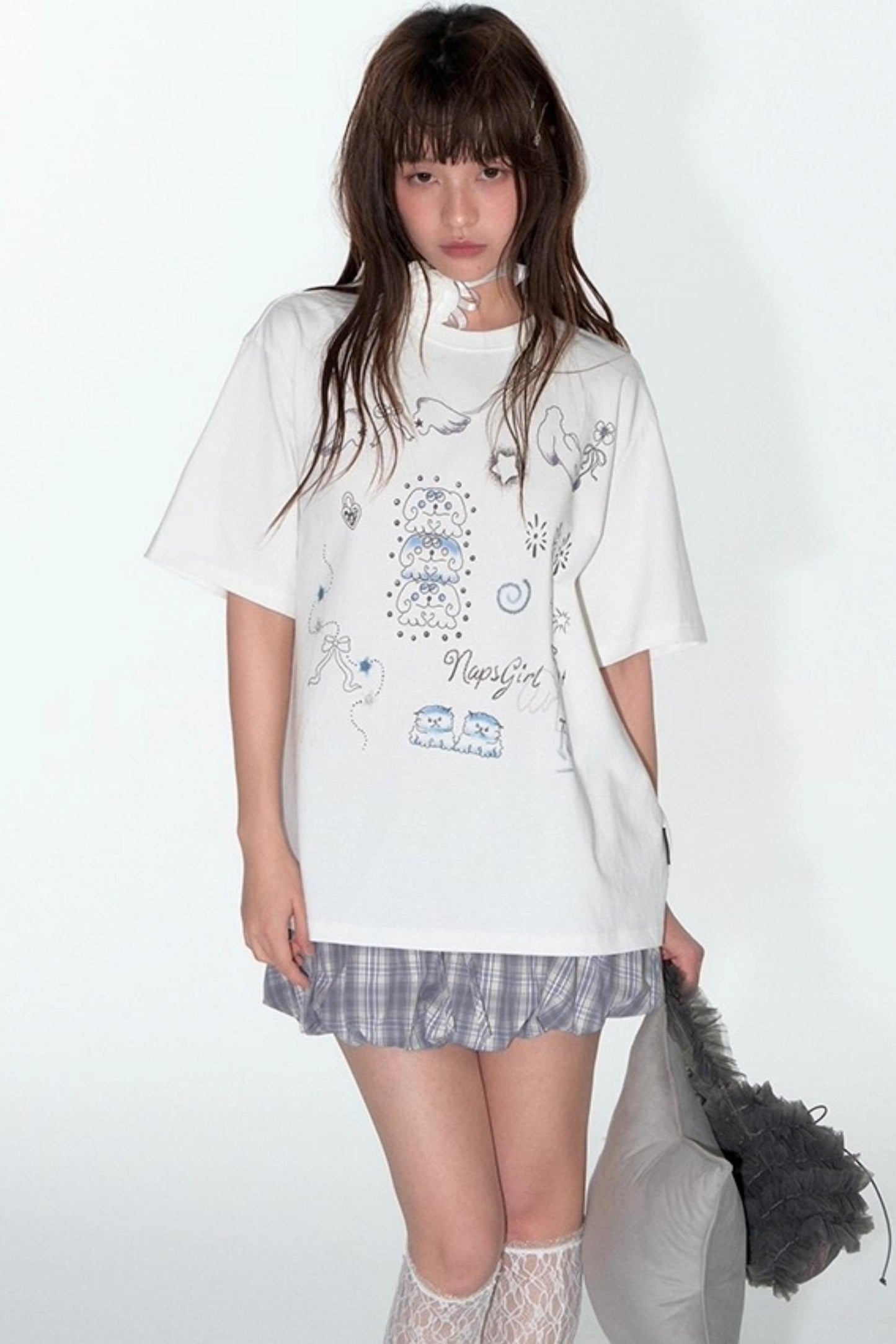 Summer Hand-Painted Cotton Top