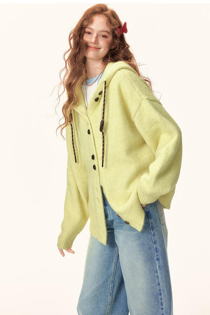 Hooded Knitwear Jacket