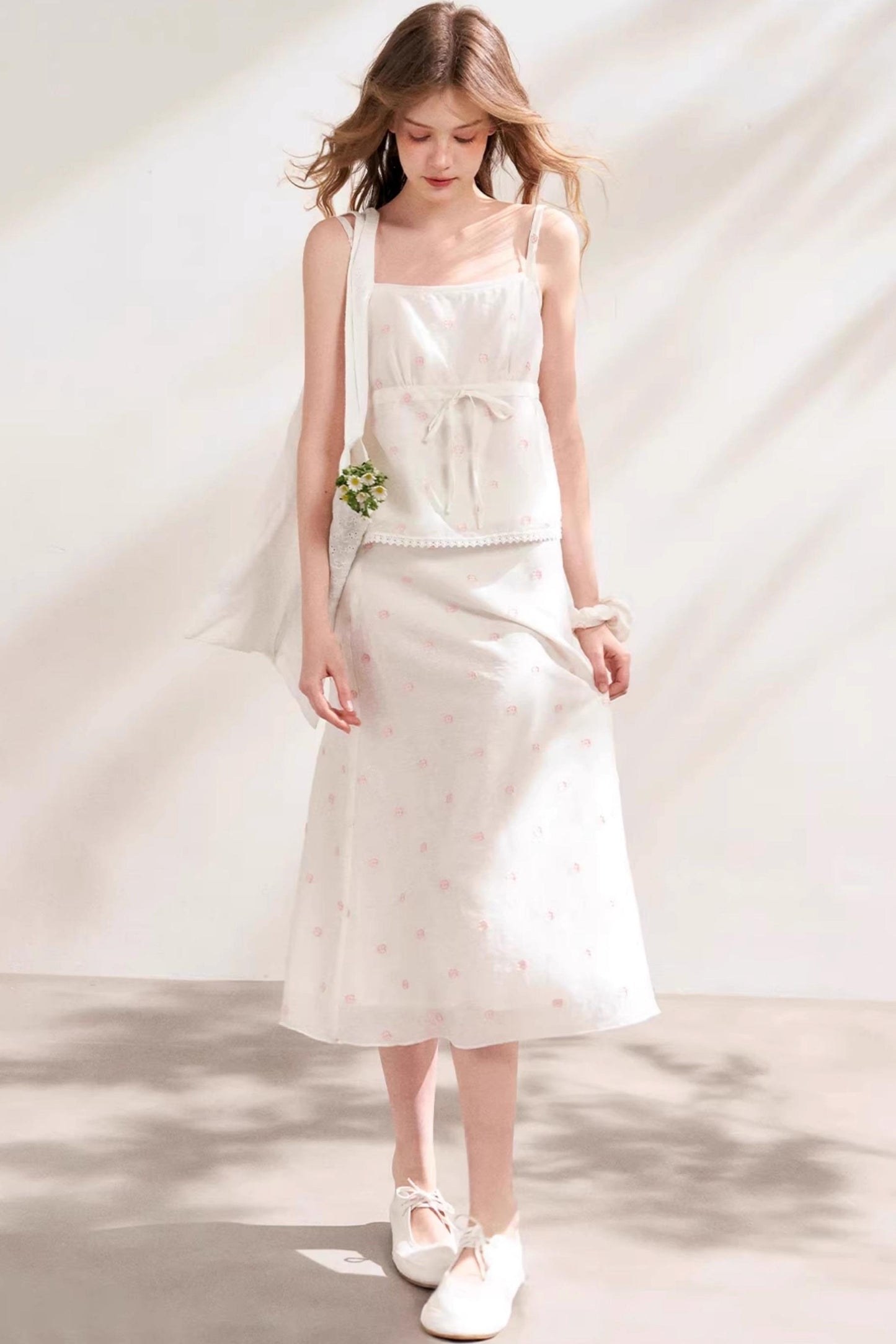 Silken Halter Skirt Set-Up