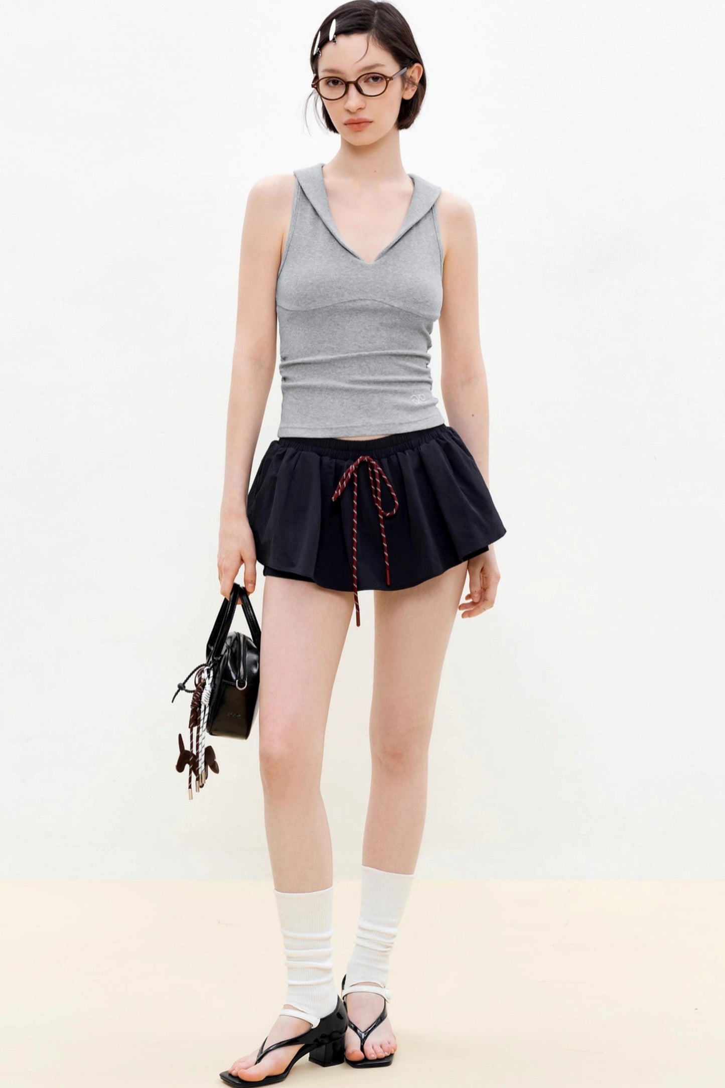 Sleek V-Neck Knit Vest