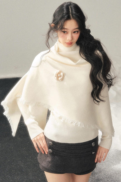French Winter Turtleneck Sweater Set
