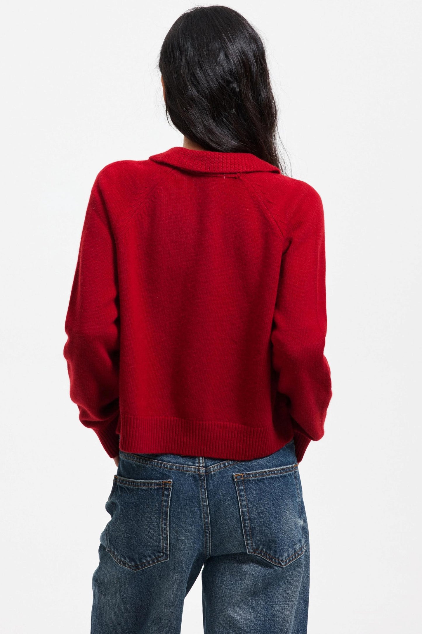 Pure Wool Raglan Cardigan