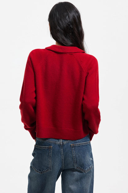 Pure Wool Raglan Cardigan