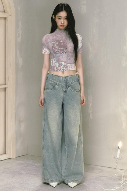 Classic Wide-Leg Jeans Pant