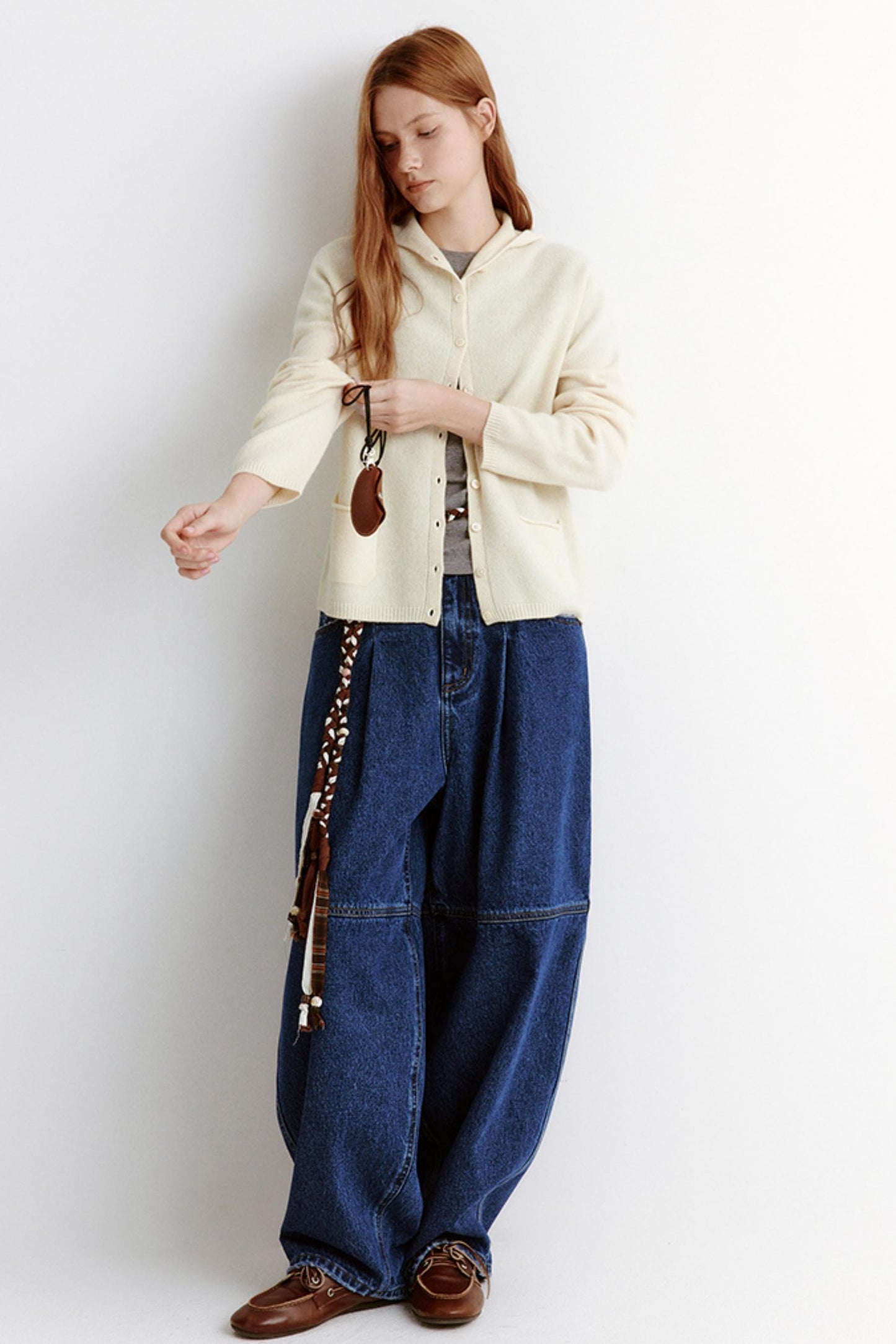 Soft Cashmere Hooded Knitted Cardigan