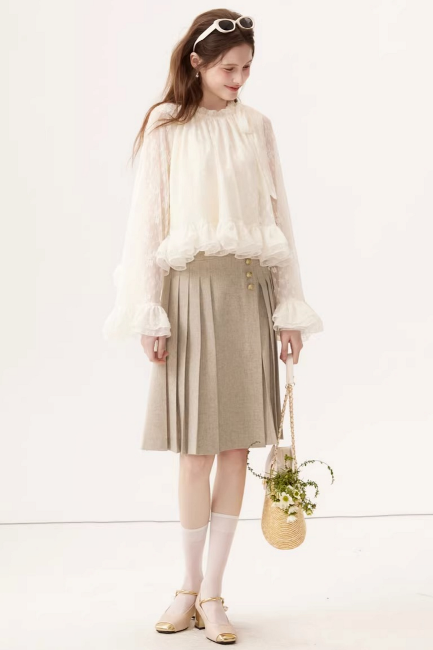 Chiffon Bow Ribbon Blouse