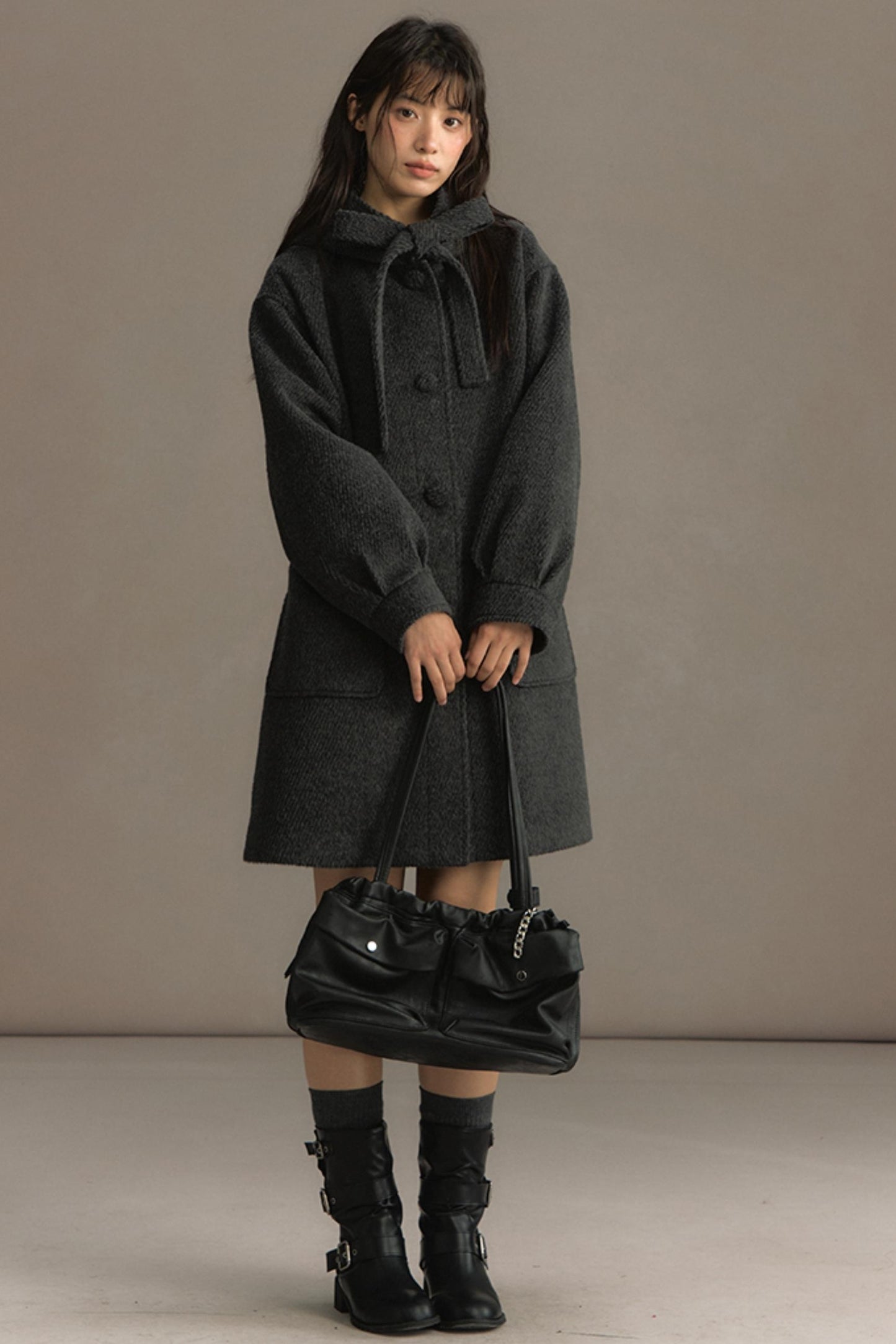 Snow Night Hooded Woolen Jacket