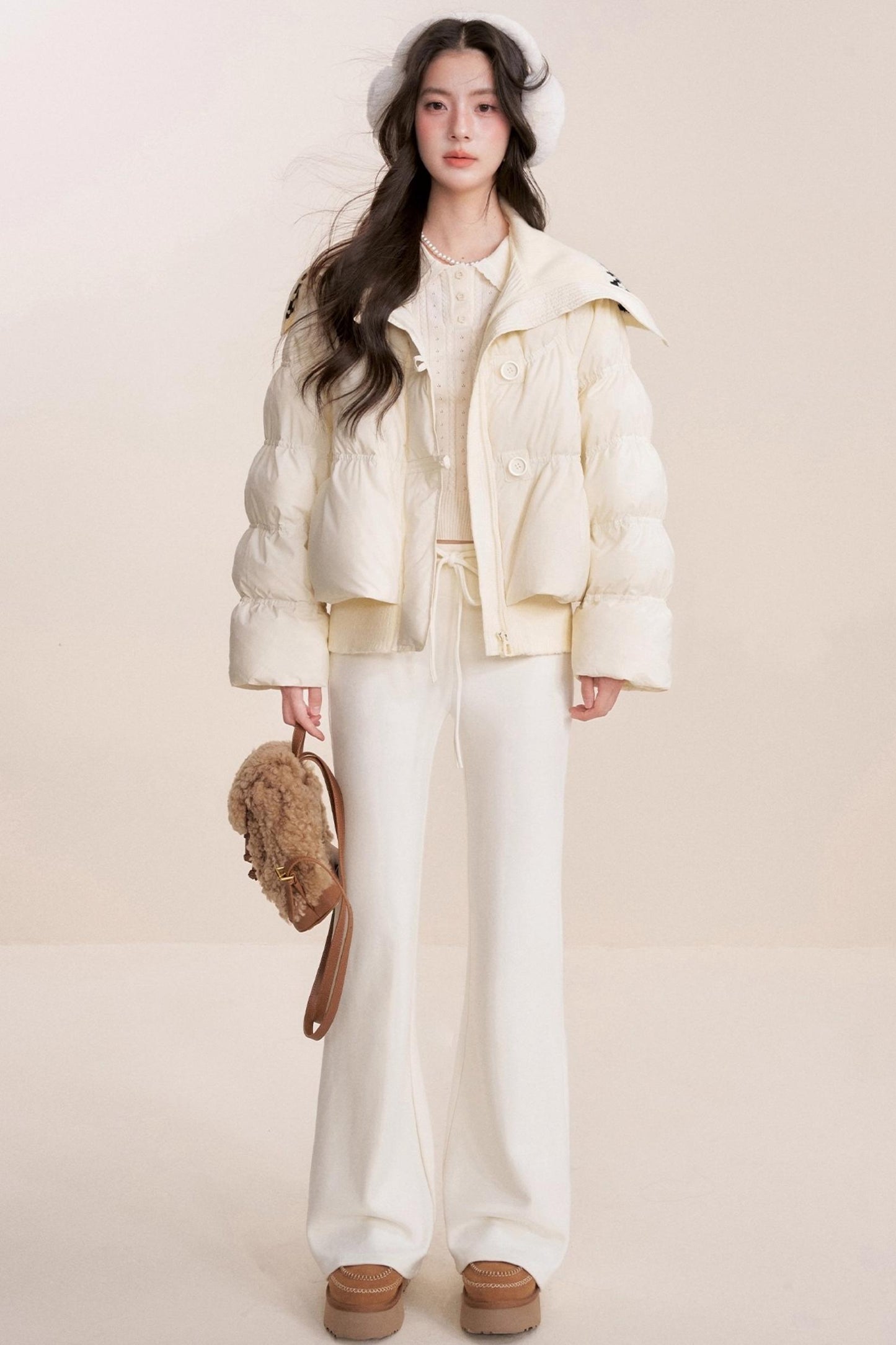 Romantic French Knit Long Sleeve Top