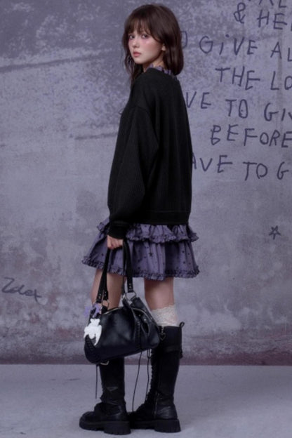 Patchwork Knitted Dress