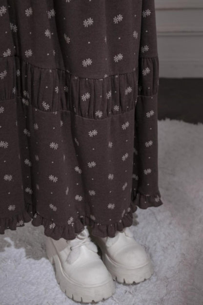 Warm Velvet Snowflake Dress