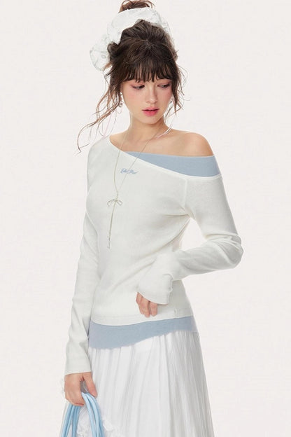 Gentle Embroidery Knitted Sweater