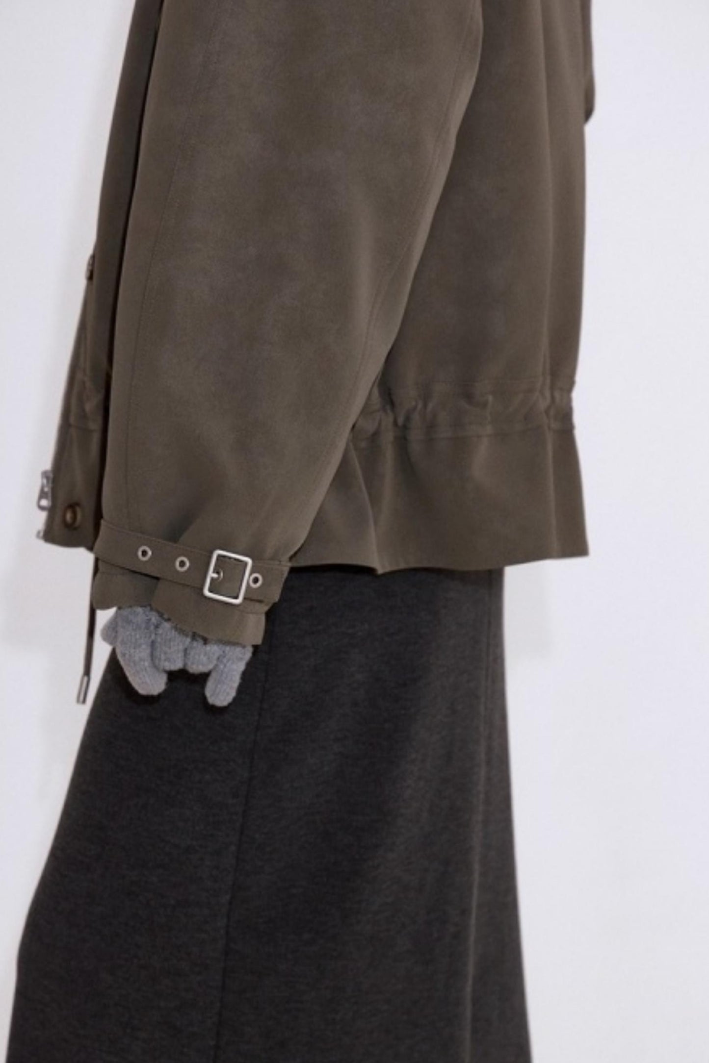 Furry Patchwork Leather Jacket