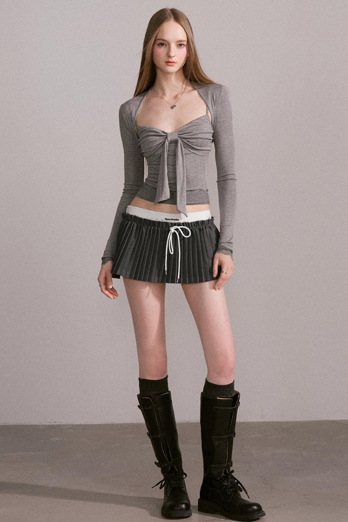 Design Sense Bow Waist Suspender Set