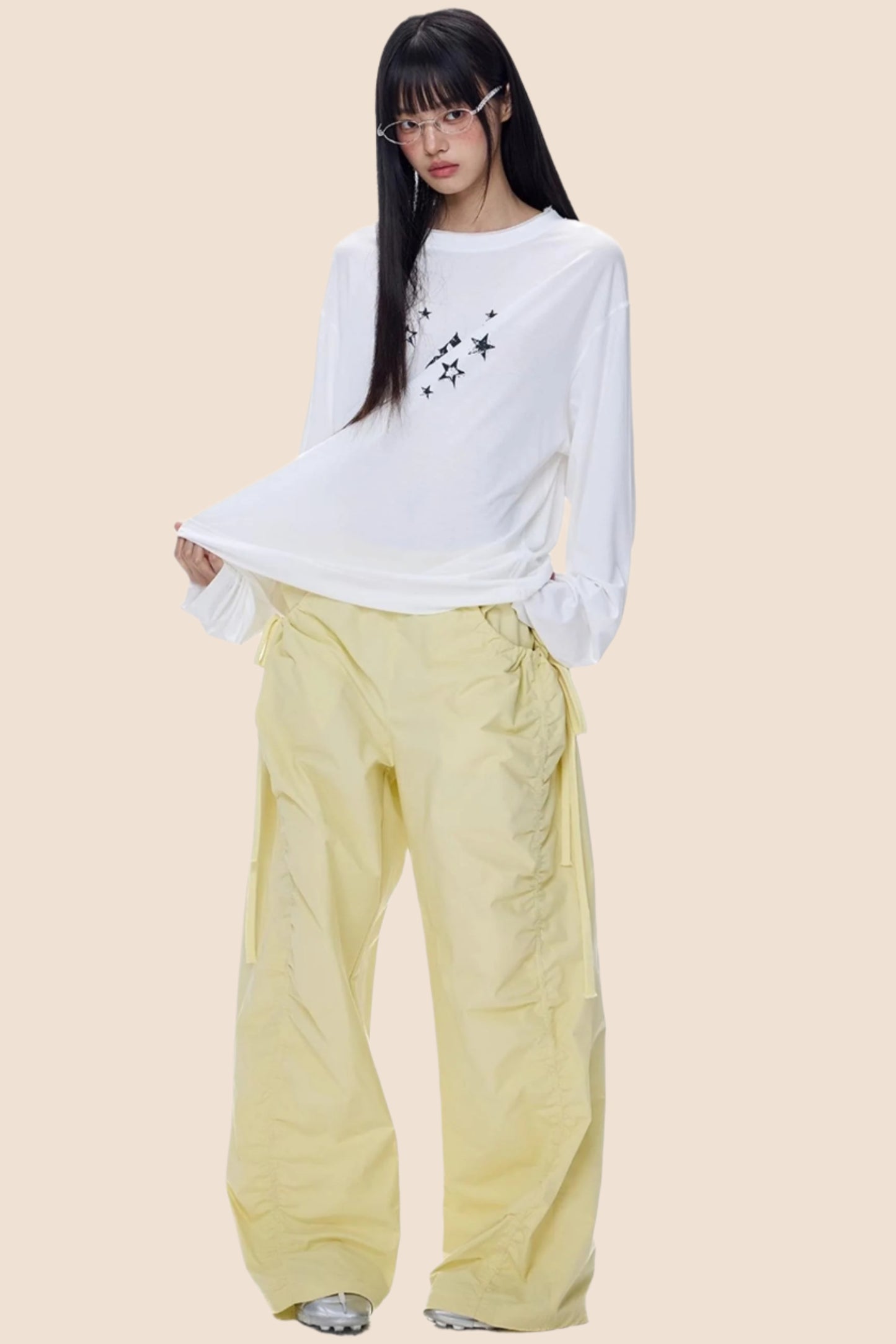 American Star Print Long Sleeve T-Shirt