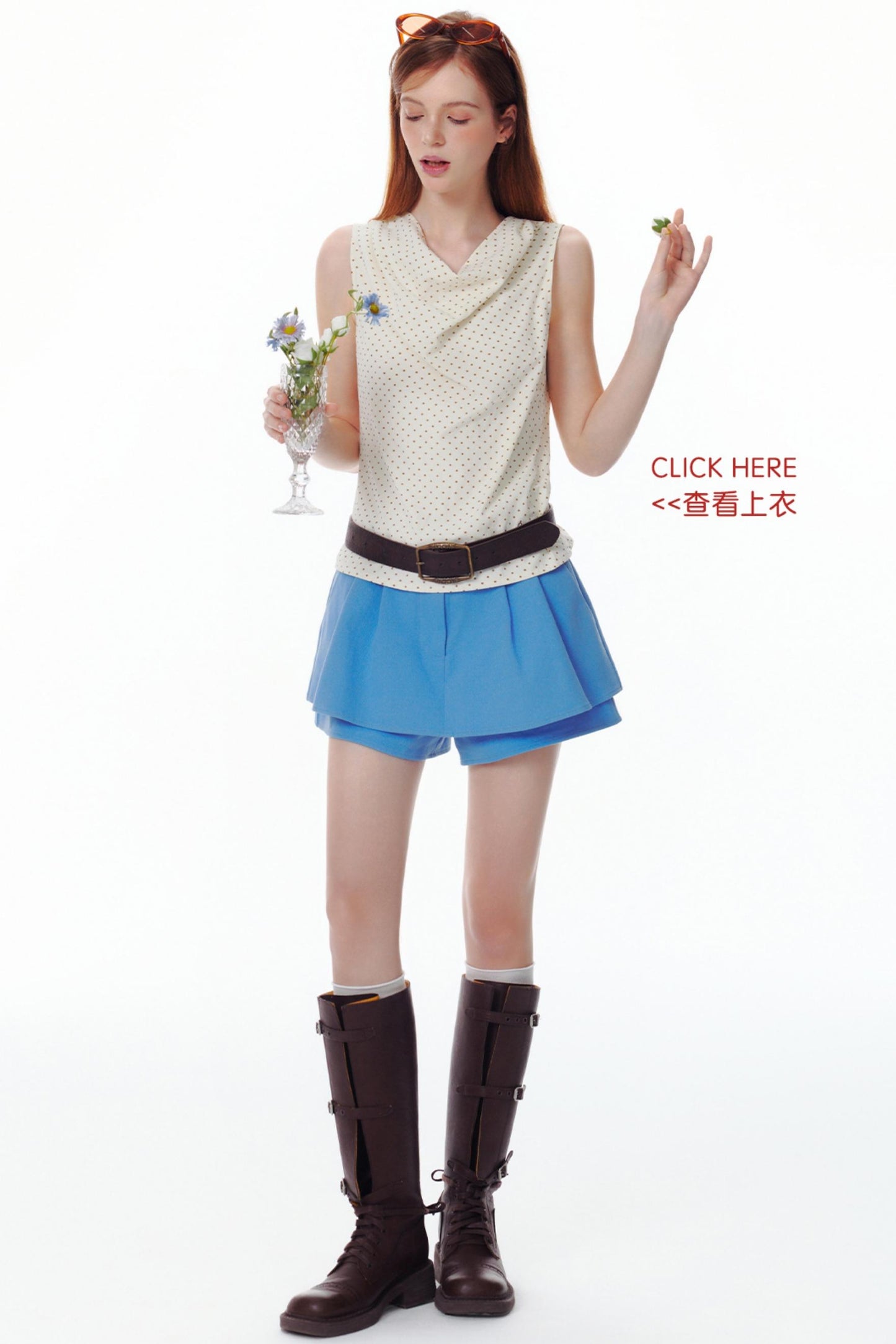 Summer Encounter Vintage A-line Skirt