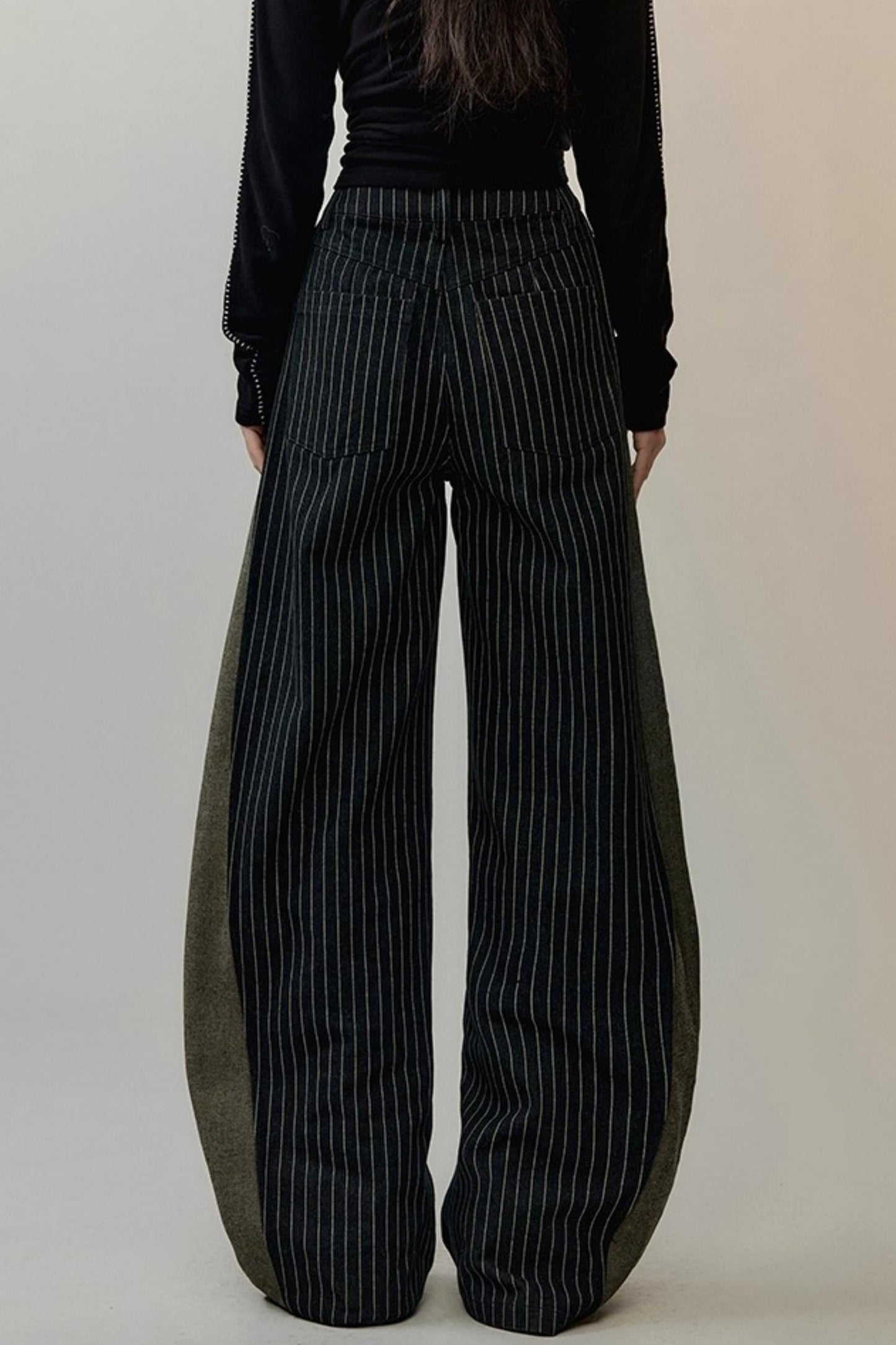 Striped Patchwork Winter Pants