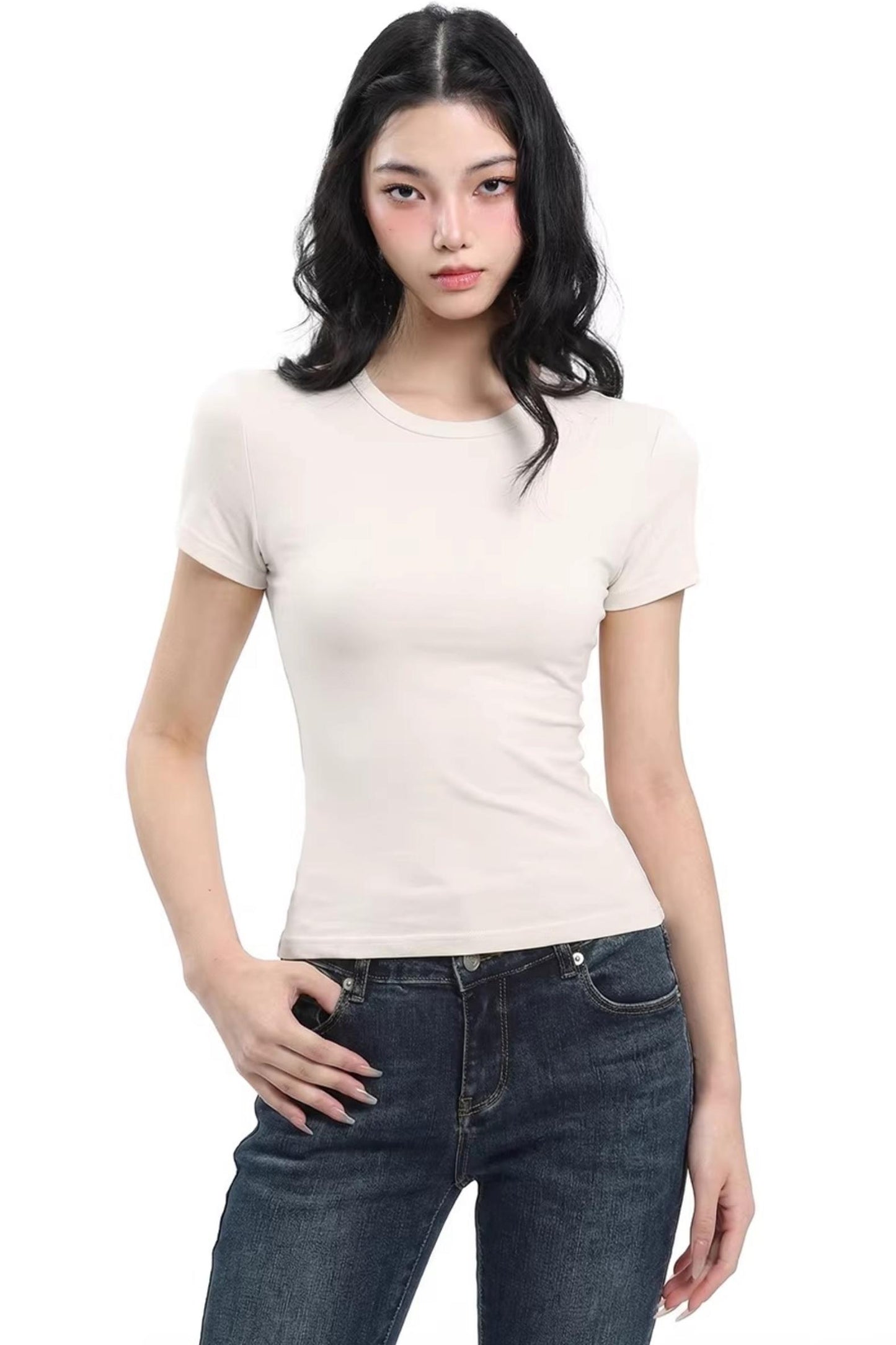 Black Slim-Fit T-Shirt