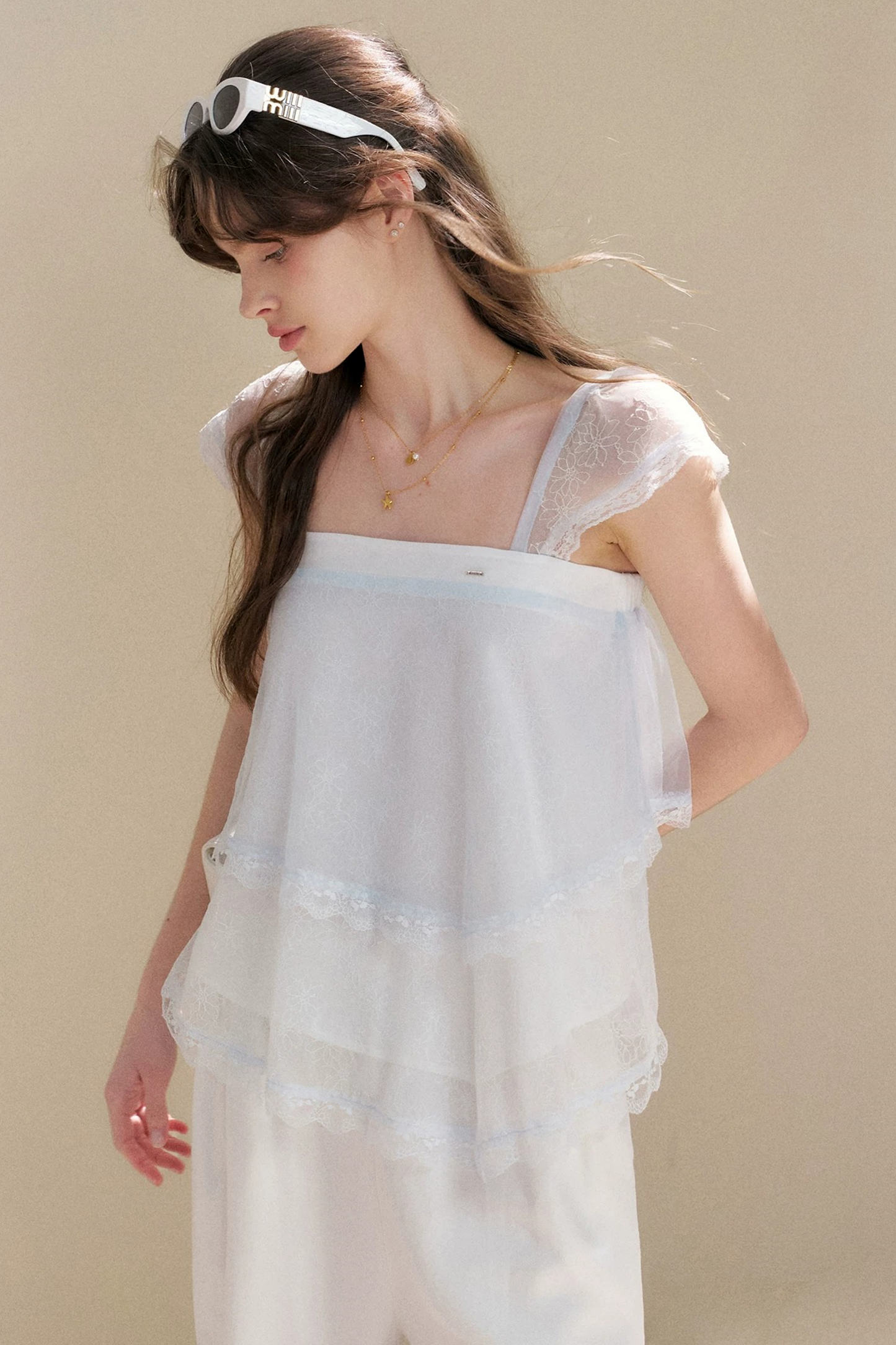 French Lace Irregular Camisole