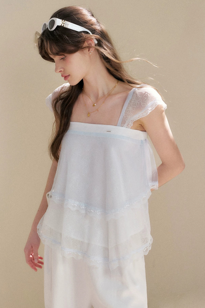 French Lace Irregular Camisole