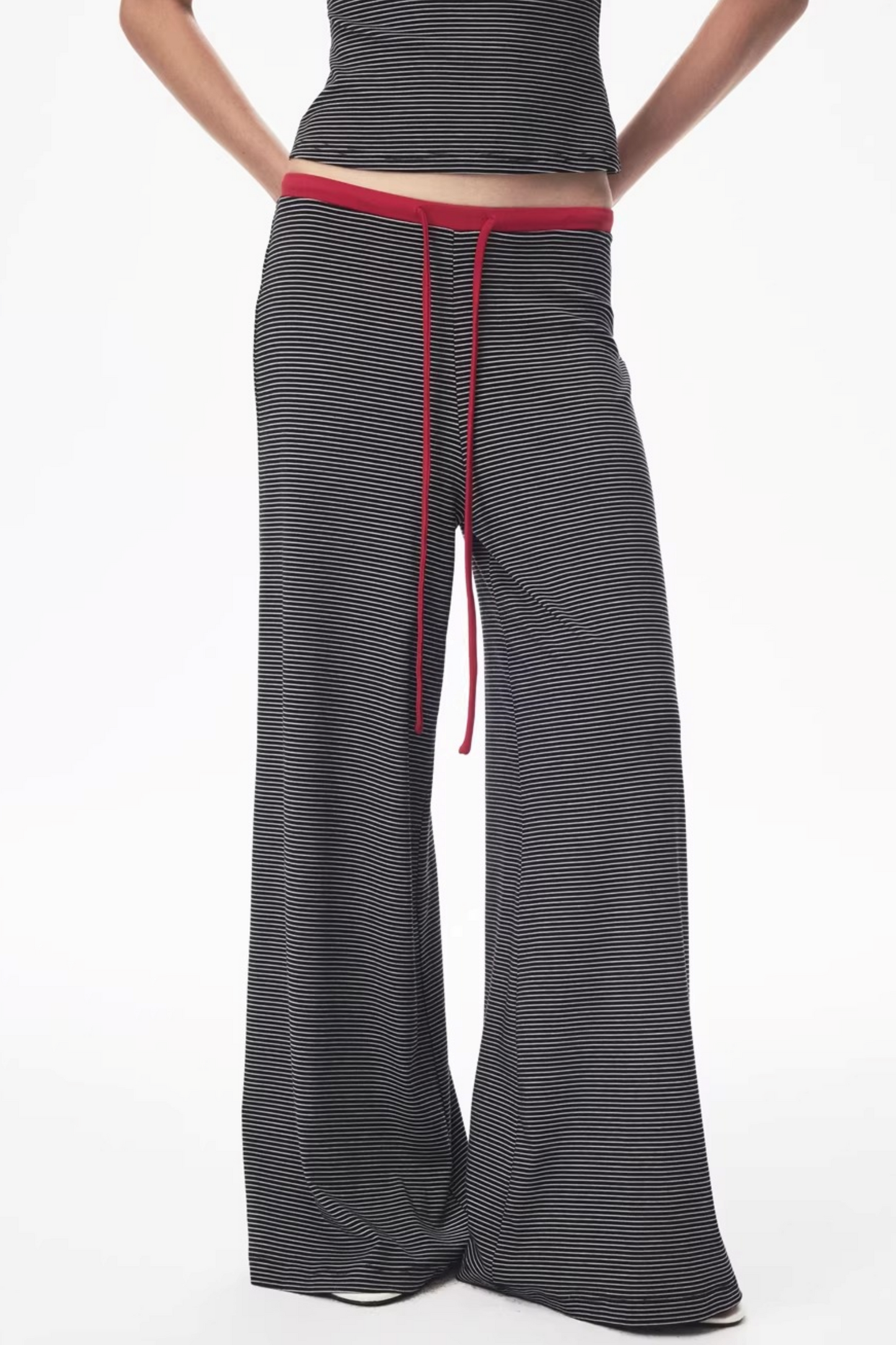 Retro Striped Tank Top and Pants Set