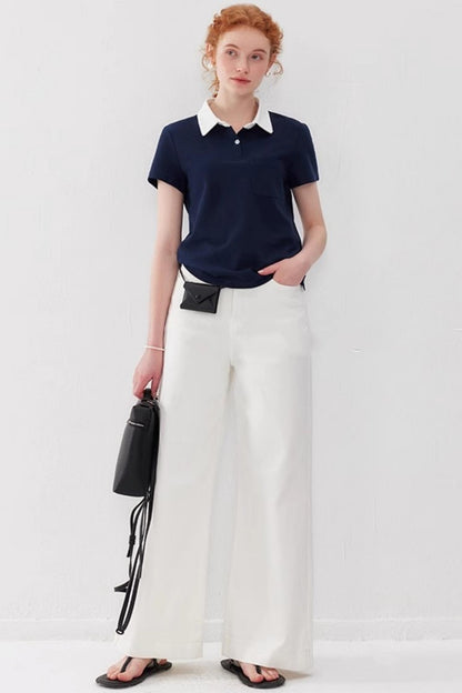 Color-Block Polo & Suspender Set-Up