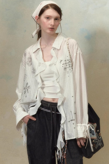 Elastic Wide Leg Jeans