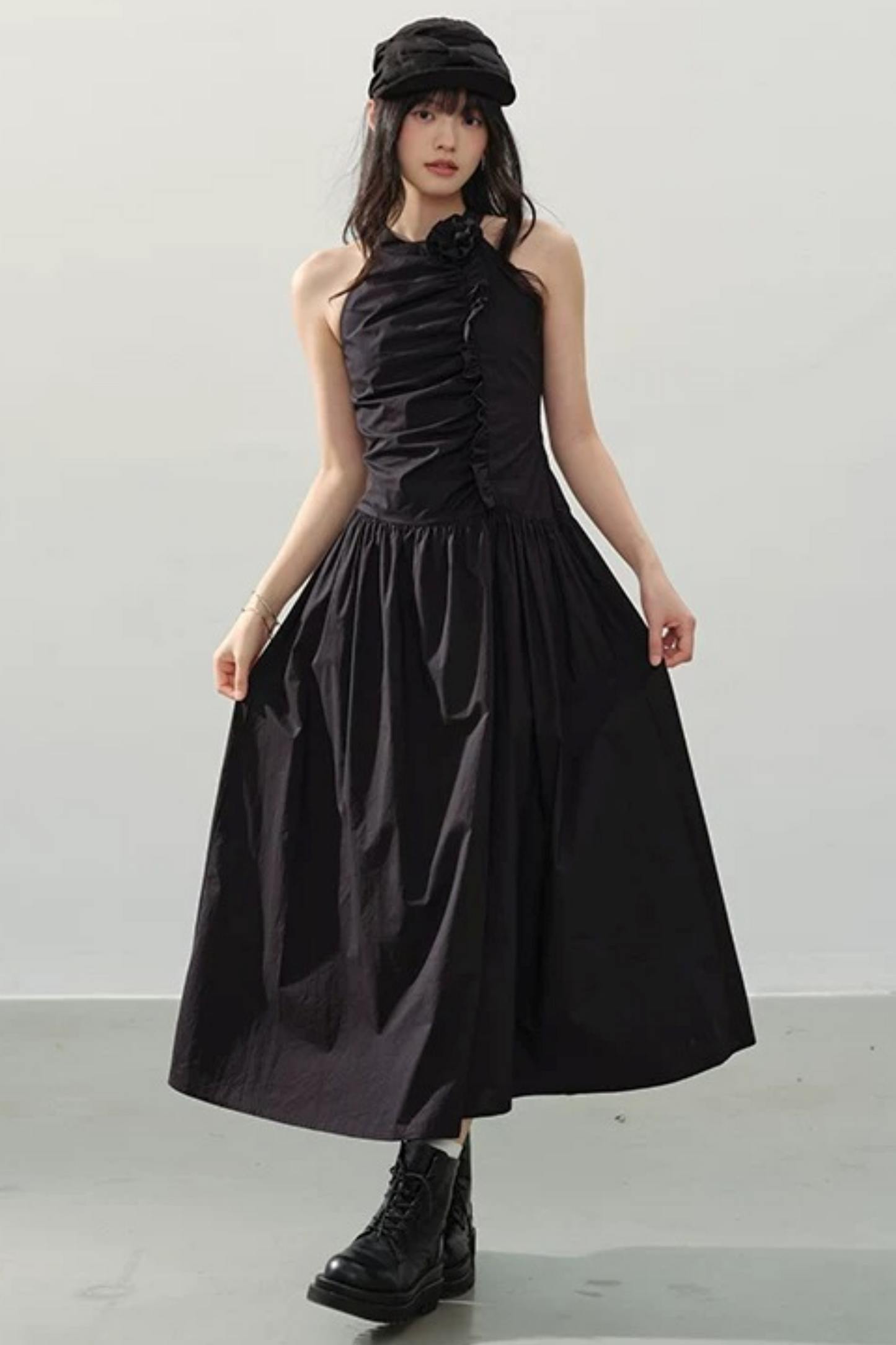 Dark Romanticism Halter Dress
