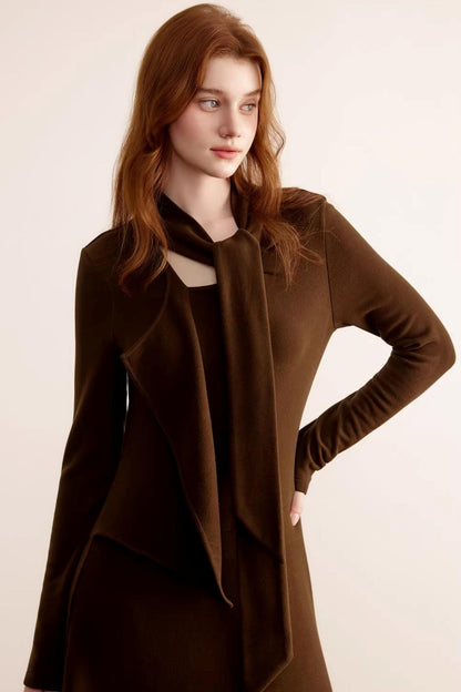 German Velvet Ruffle Dress