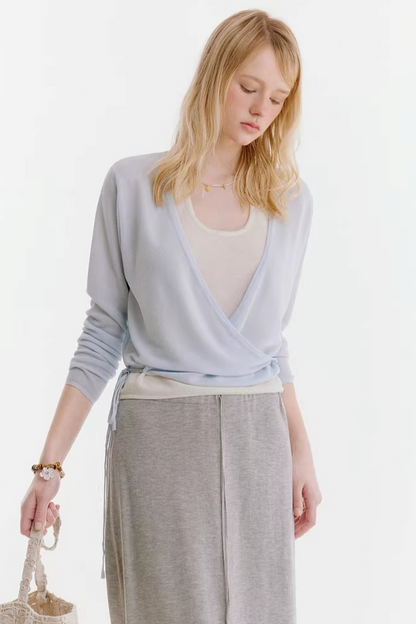 Gonna in maglia drappeggiata Lyocell