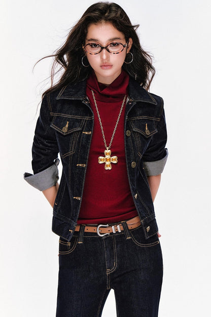 Turtleneck Knitted Sleeveless Top