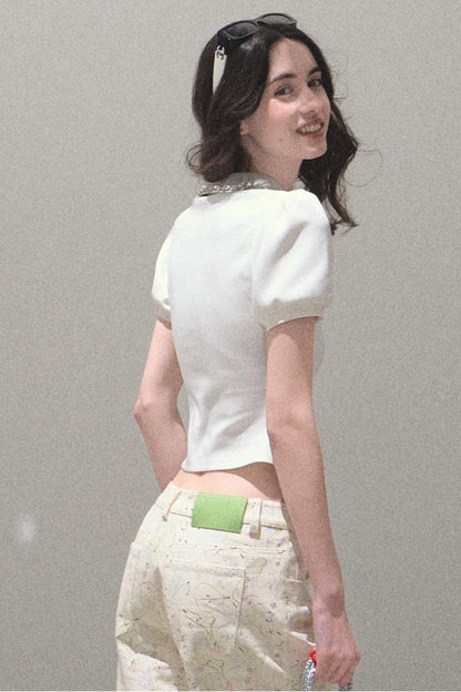 Sunset Diamond Polo Tee