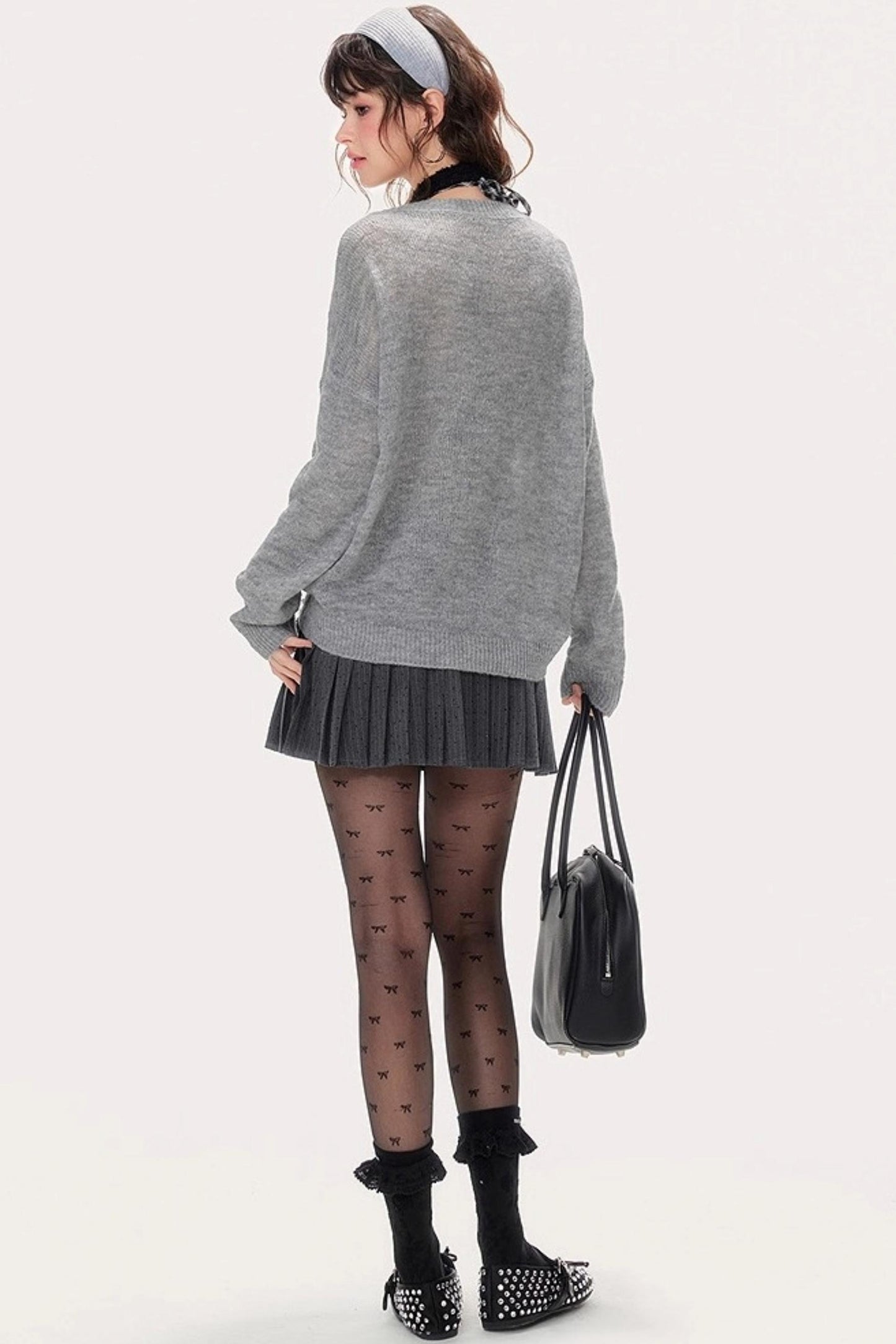 Cut-Out Knitted Sweater