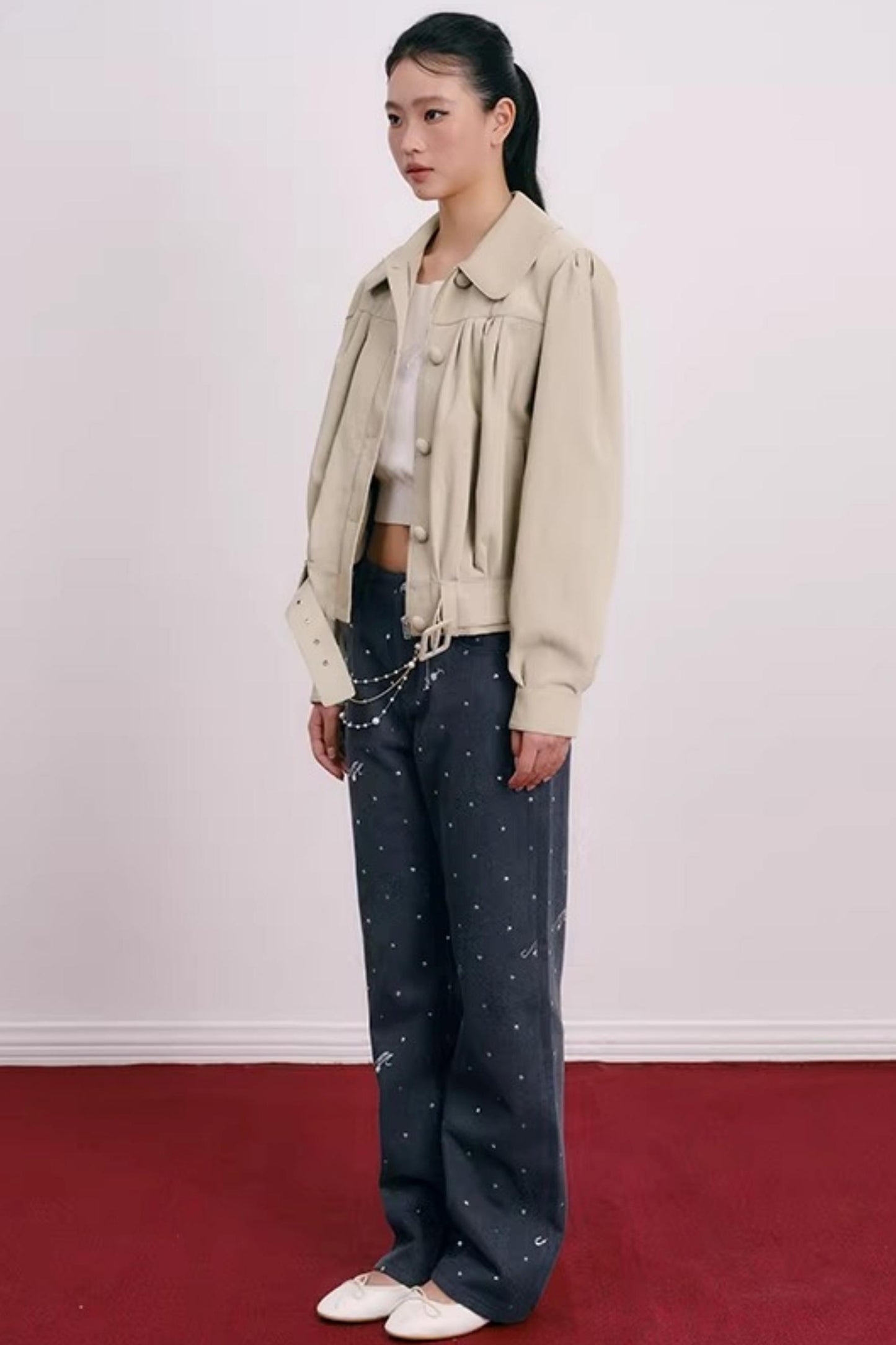 Lustrous Multi-Layered Pearl Waist Chain
